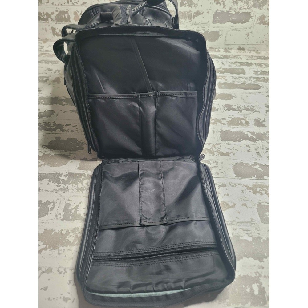 Givenchy Black Leather Expandable Duffle Bag The International at Castle Pines - Picture 11 of 12